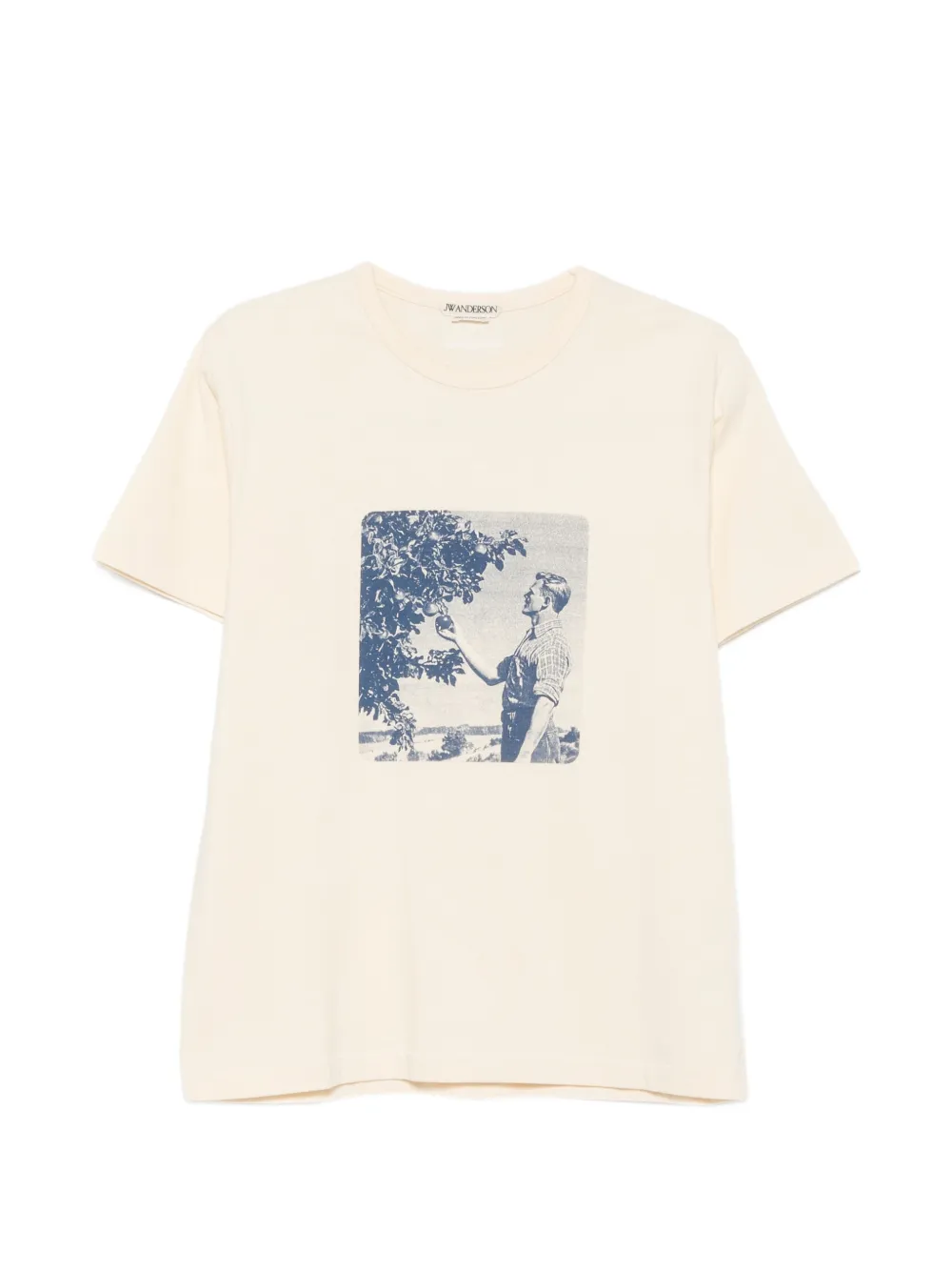 JW Anderson graphic-print T-shirt - Nude