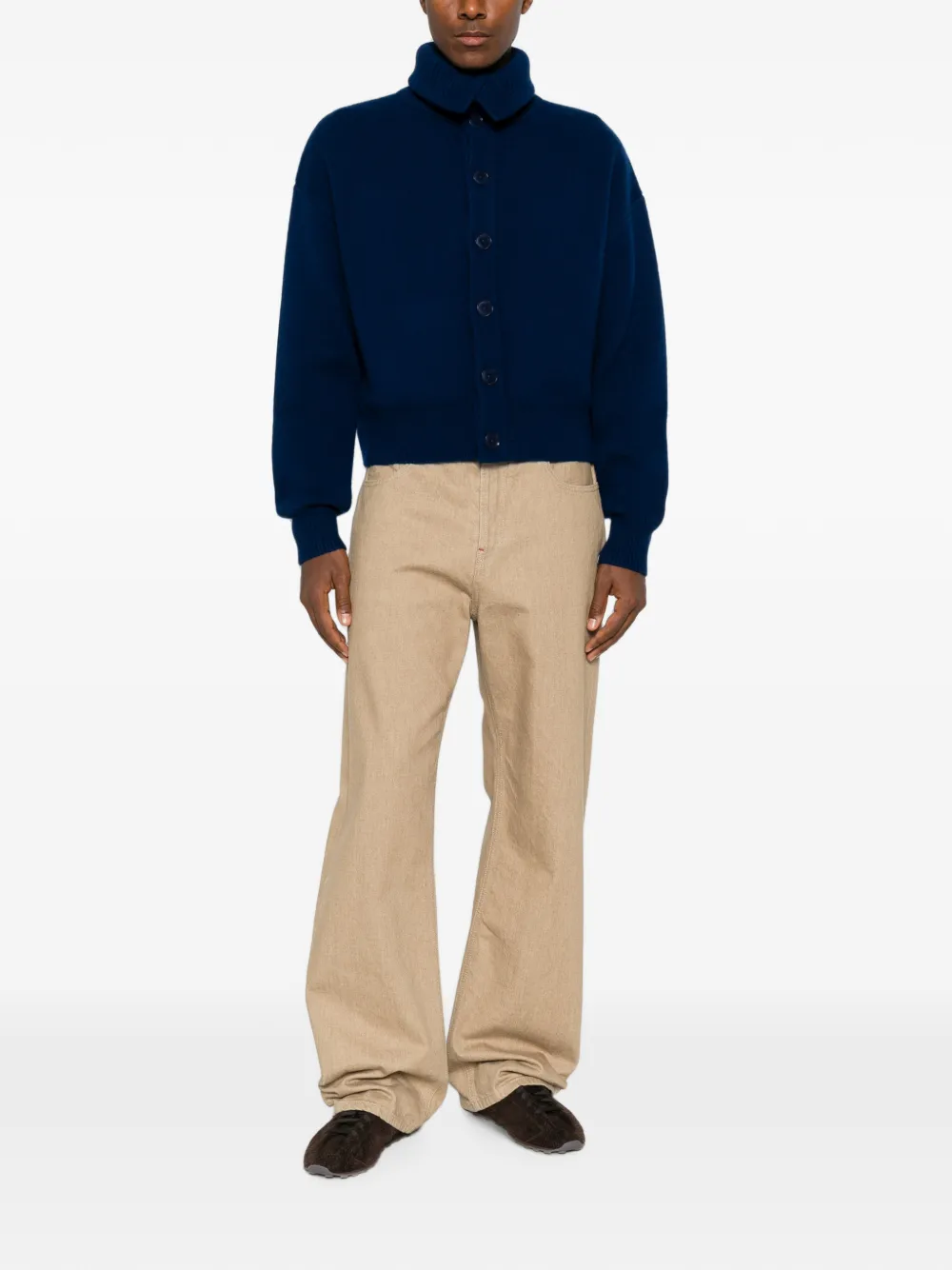 extreme cashmere Clement vest met knopen Blauw