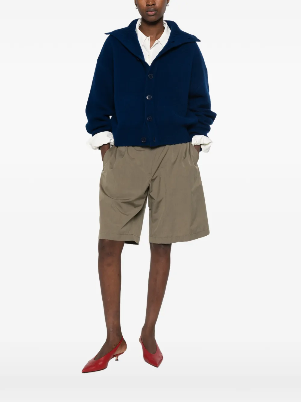 extreme cashmere Clement vest met knopen Blauw