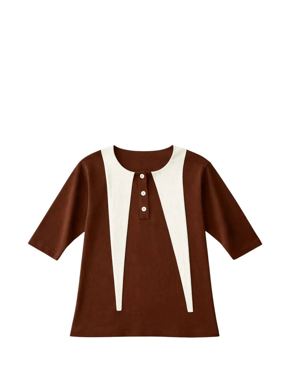 TREDICITREDICI Laura colour-block sweater - Marrone