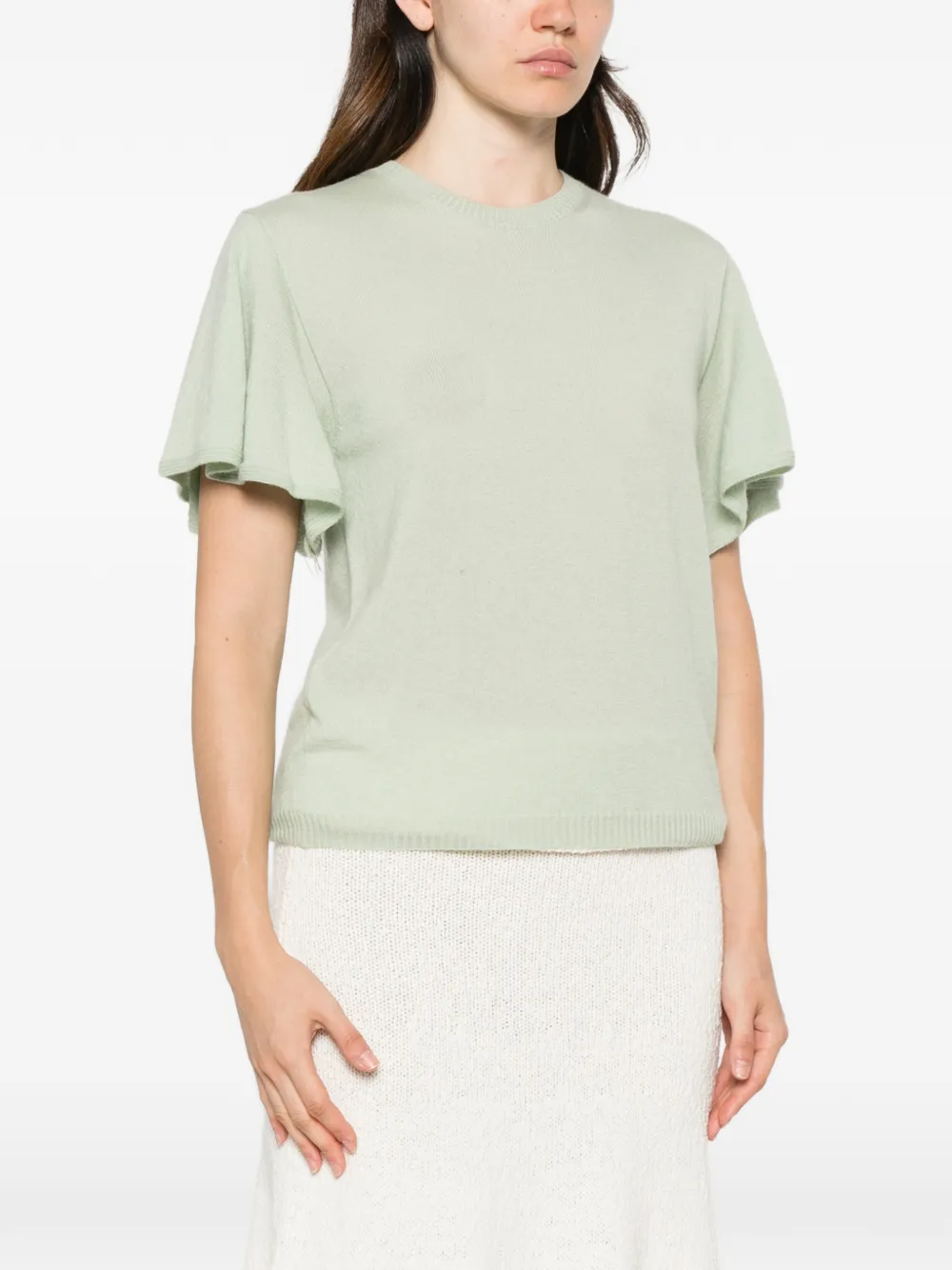 TWINSET Trui met ruches Groen