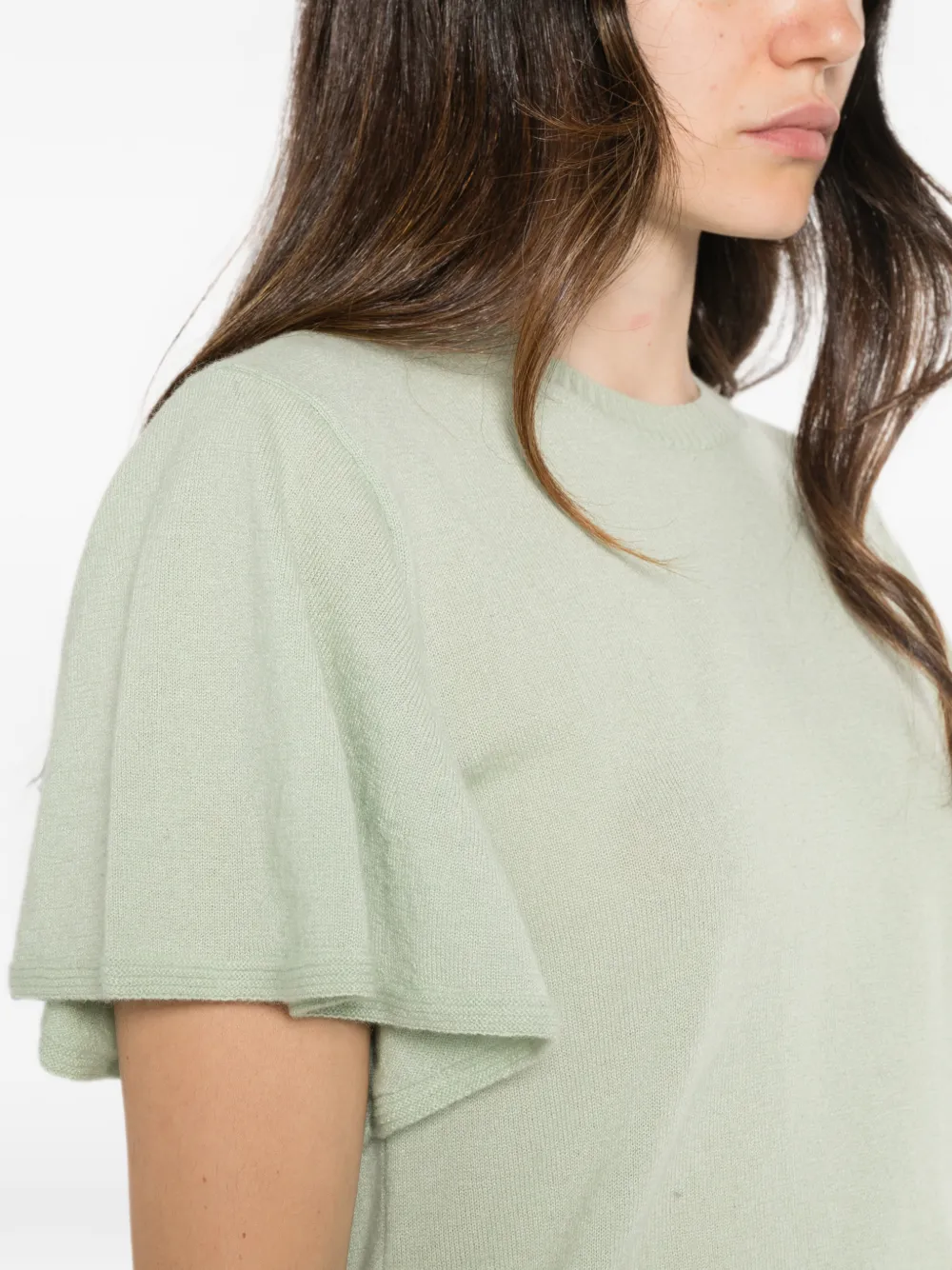 TWINSET Trui met ruches Groen