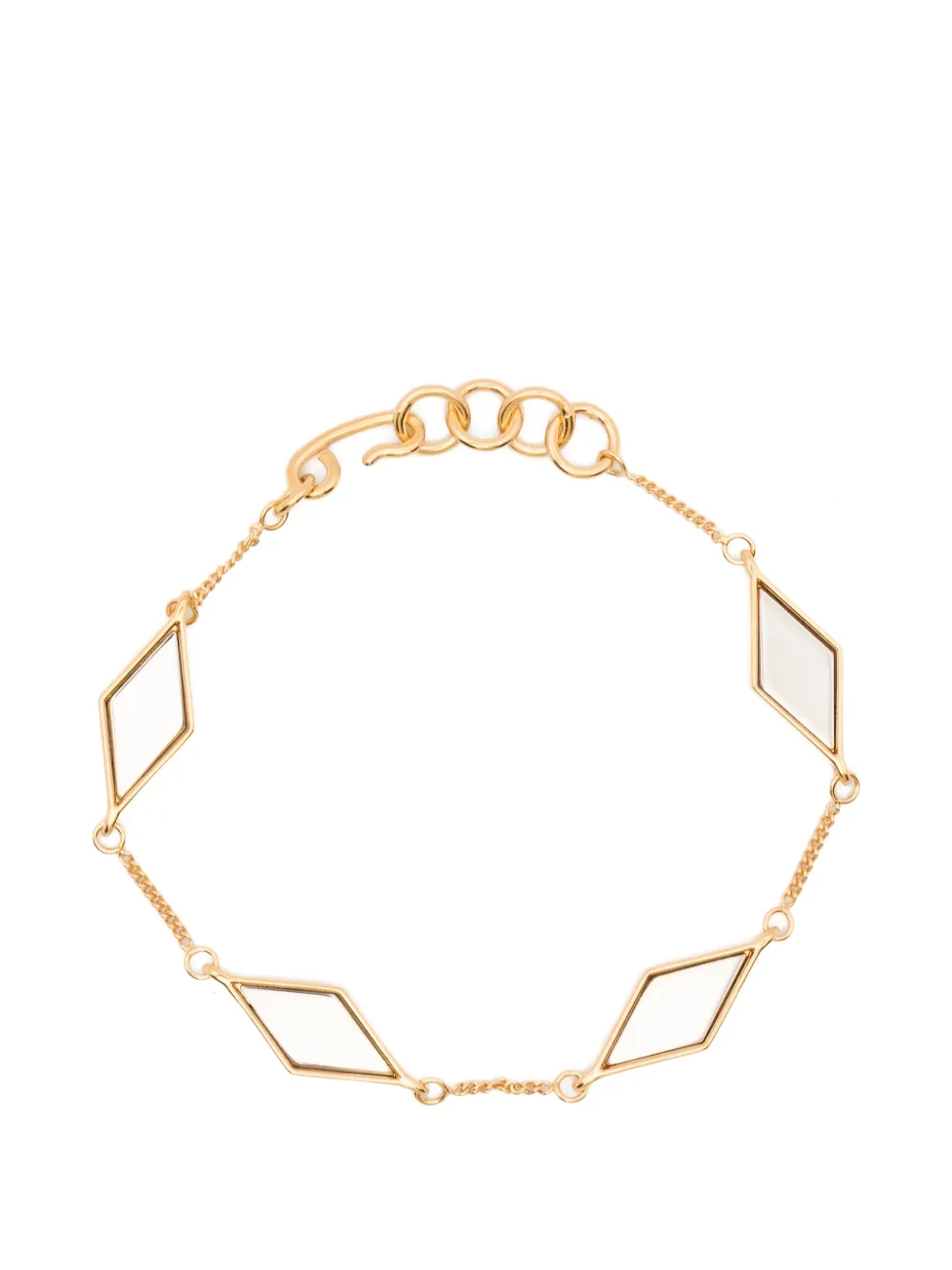 Jil Sander rhombus-charm bracelet - Gold