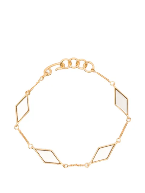 Jil Sander pulsera con dije de rombo