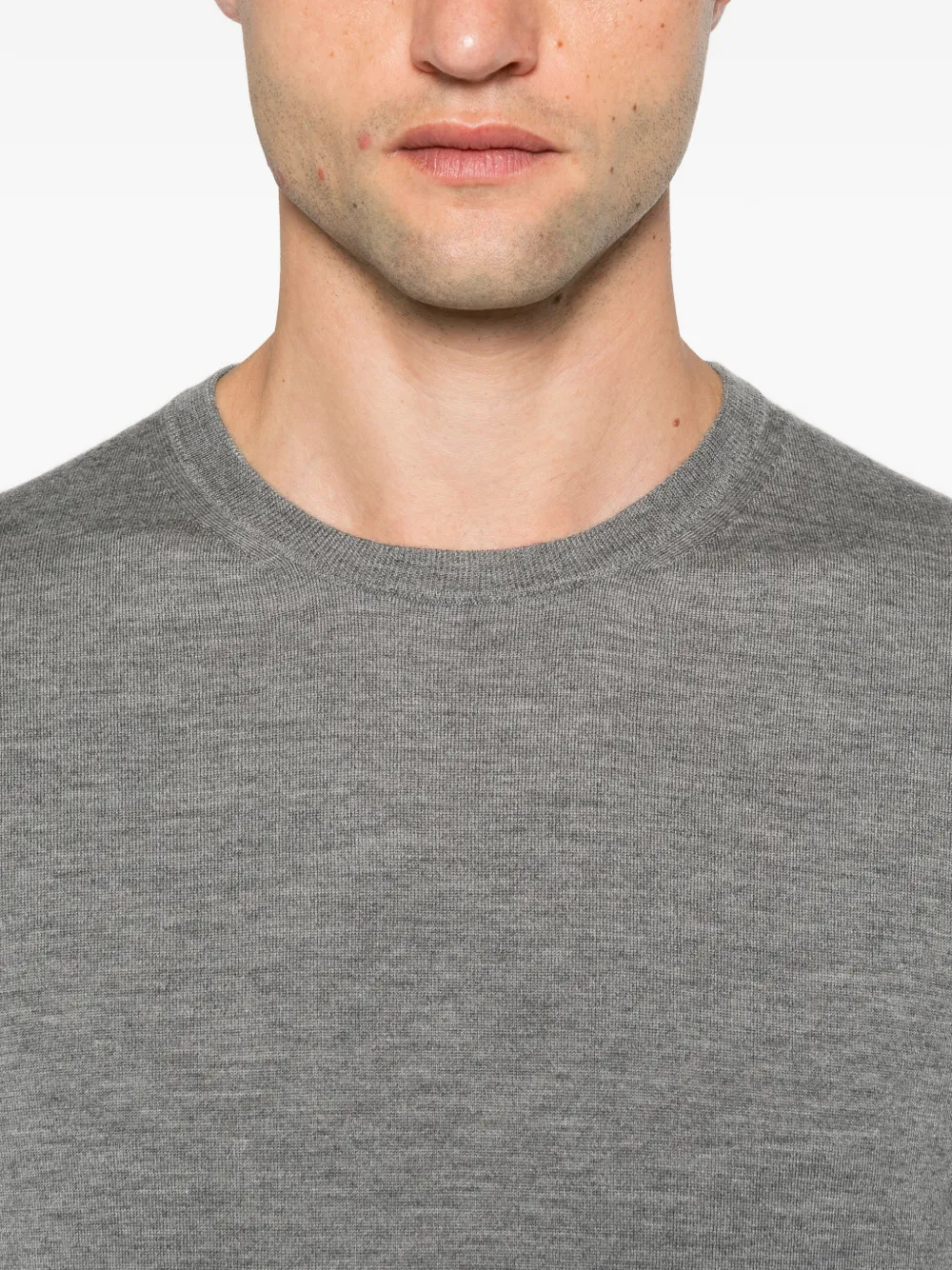 Jil Sander crew-neck cashmere sweater Grijs