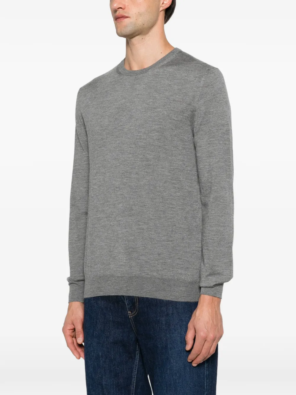 Jil Sander crew-neck cashmere sweater Grijs