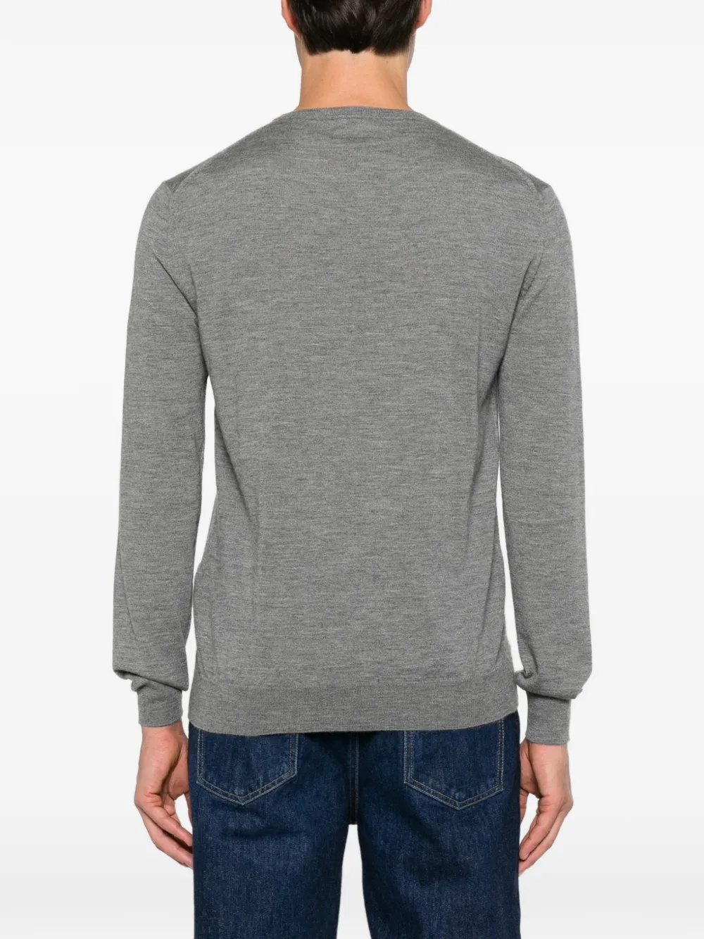 Jil Sander crew-neck cashmere sweater Grijs