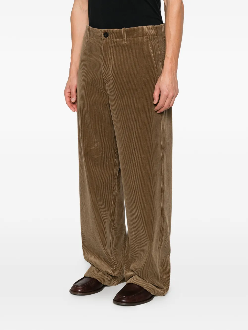 Jil Sander cotton corduroy trousers Bruin