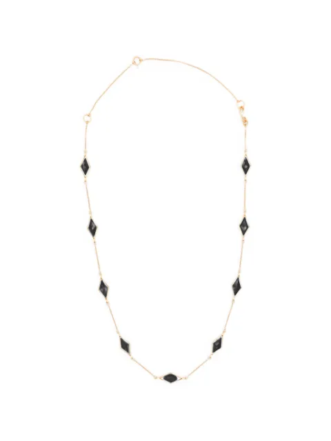 Jil Sander mirror-effect argyle necklace