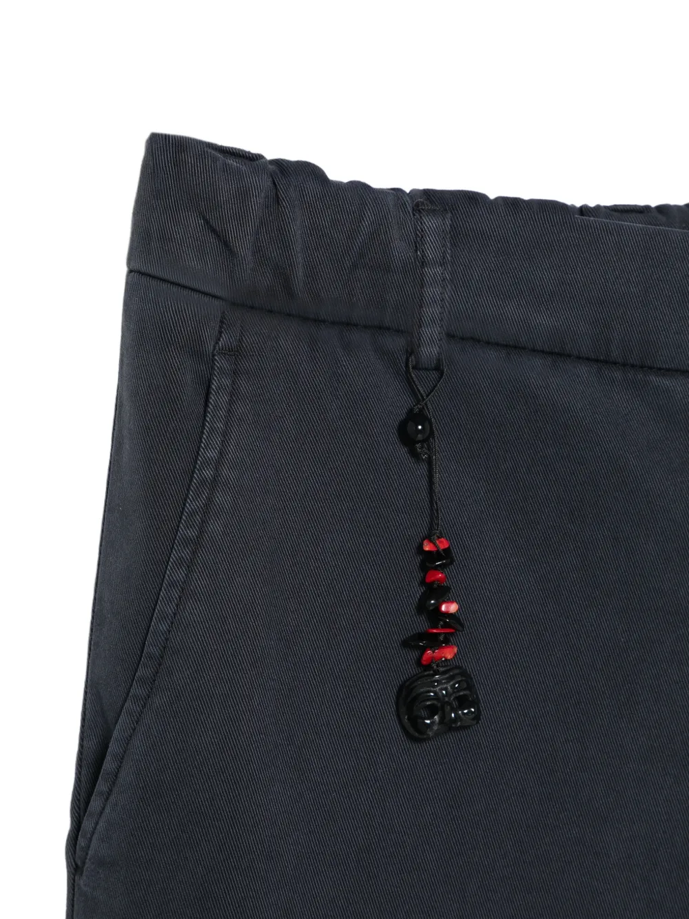 Marco Pescarolo Manu beaded-charm trousers Grijs