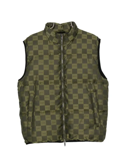Iceberg check-print quilted gilet