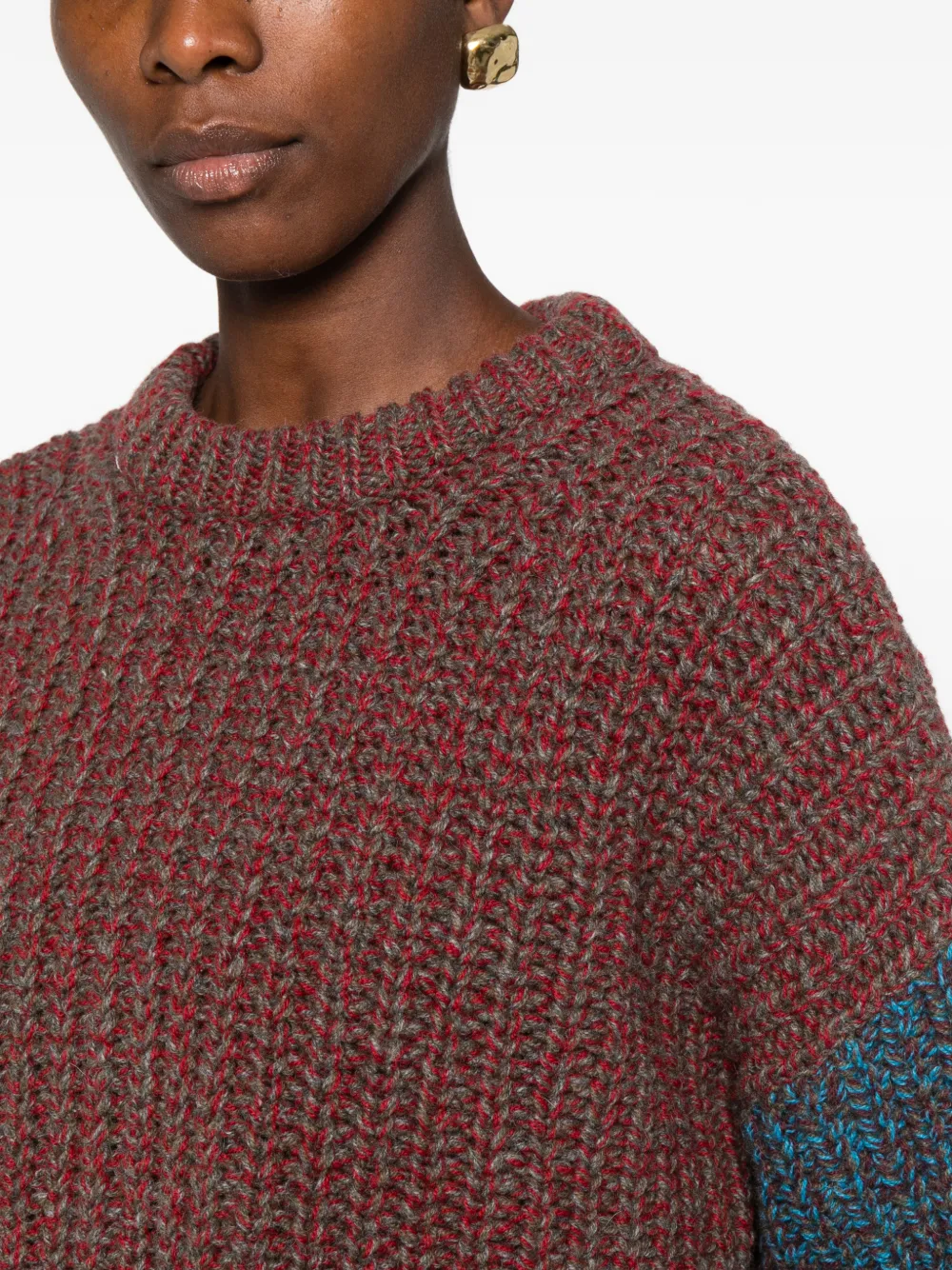Erika Cavallini chunky-knit sweater Rood
