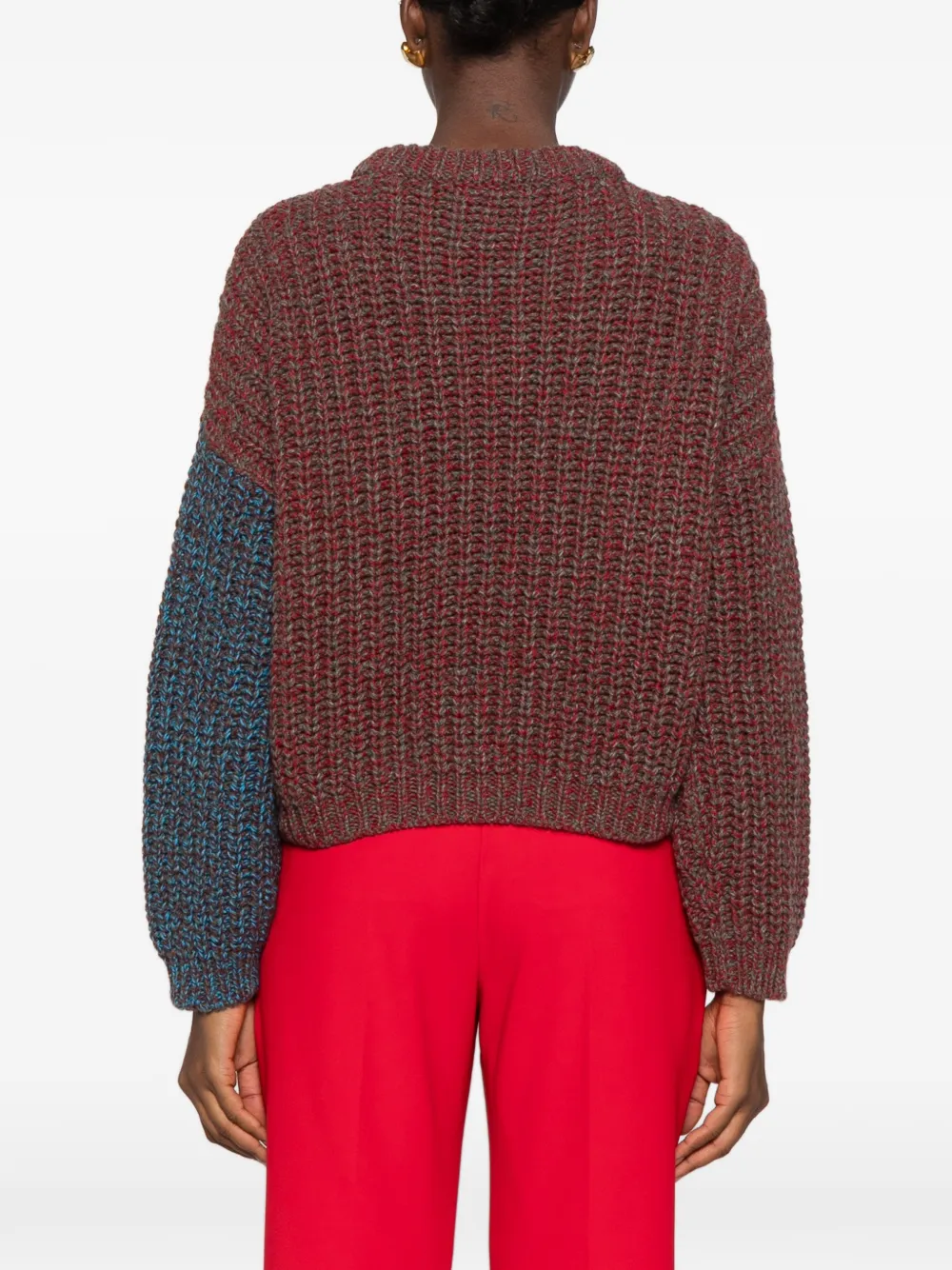 Erika Cavallini chunky-knit sweater Rood