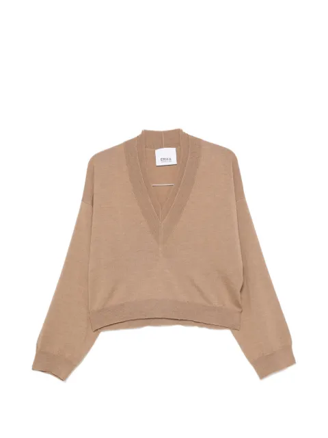 Erika Cavallini V-neck drop-shoulder sweater