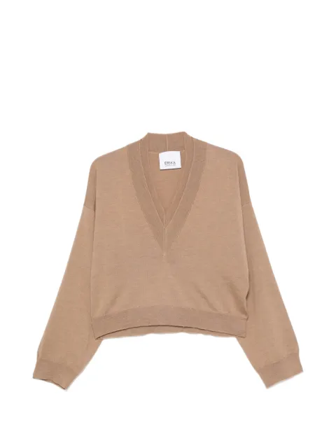 Erika Cavallini V-neck drop-shoulder sweater