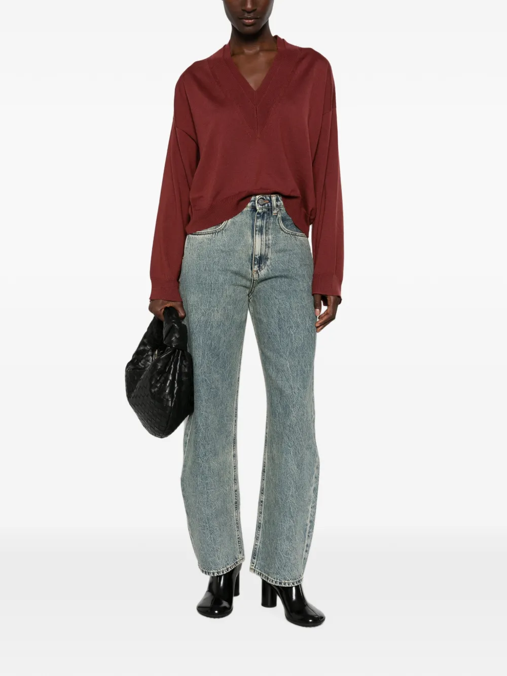 Erika Cavallini Jeans met acid-wassing Blauw