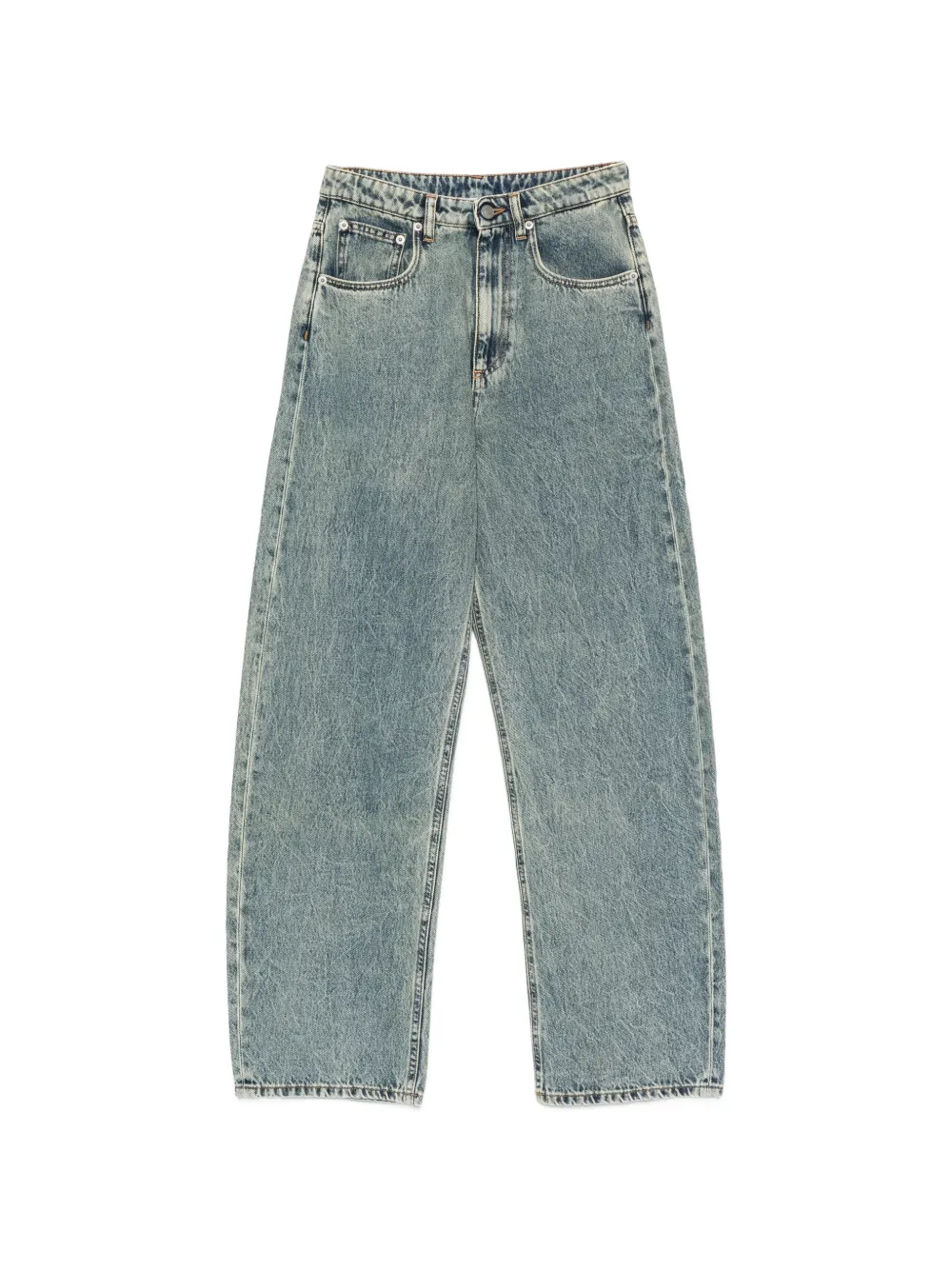 Erika Cavallini acid-wash jeans - Blu