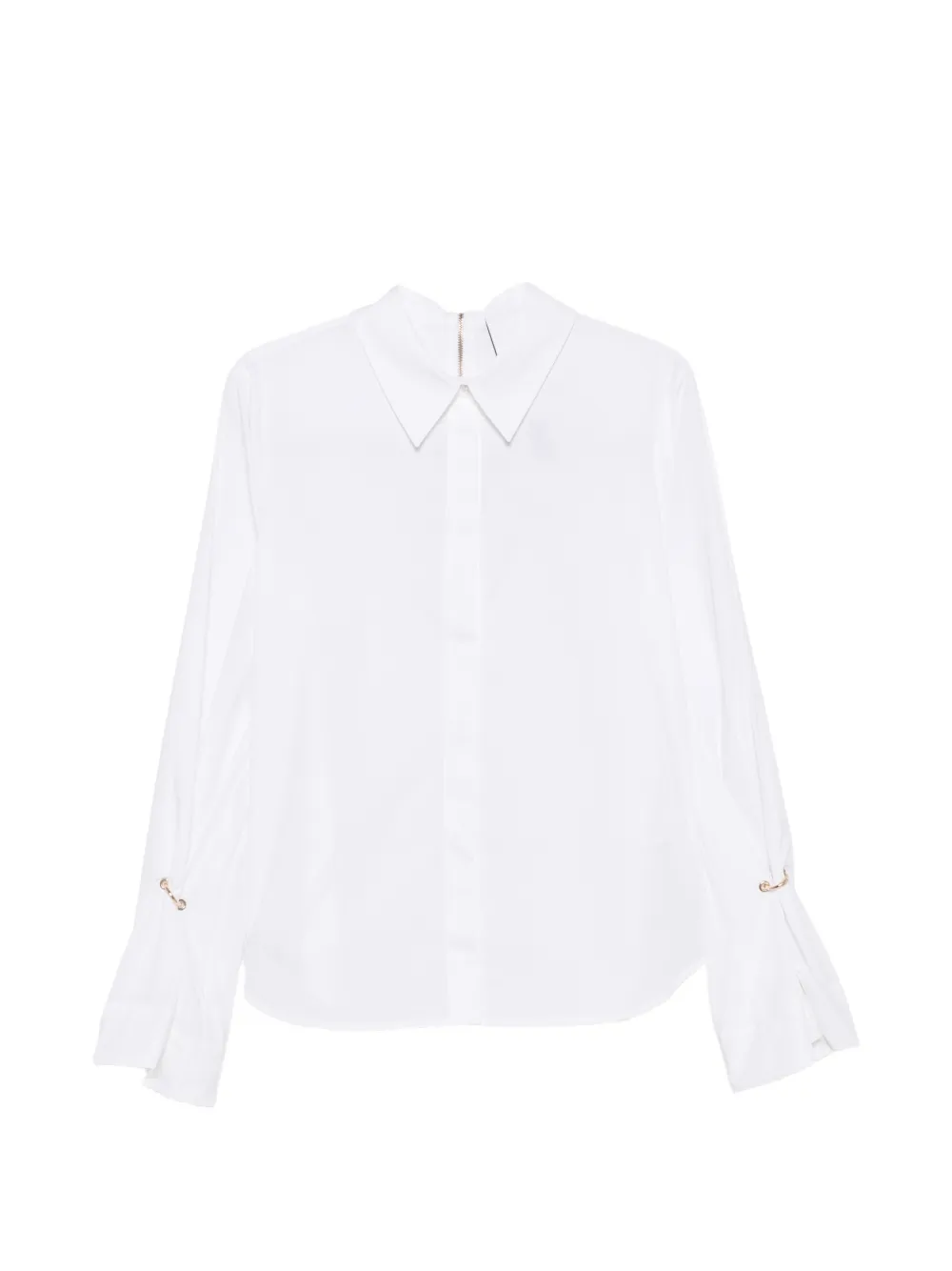 Erika Cavallini ring-detail flared-sleeve shirt