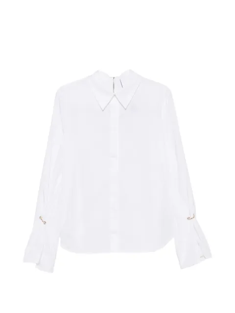 Erika Cavallini ring-detail flared-sleeve shirt