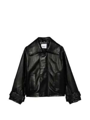 Adidas Santiago Pleather ジップアップ バイカージャケット