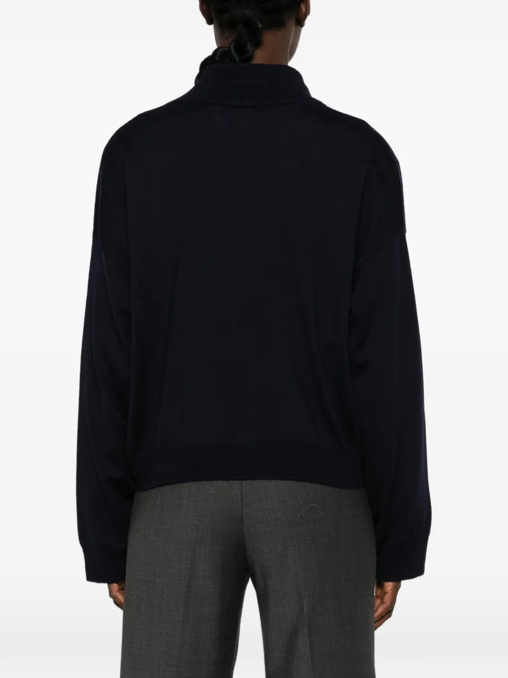 Erika Cavallini Trui met V-hals Blauw
