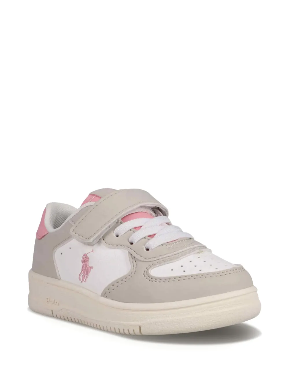 POLO RALPH LAUREN KIDS baskets à attaches scratch - Gris