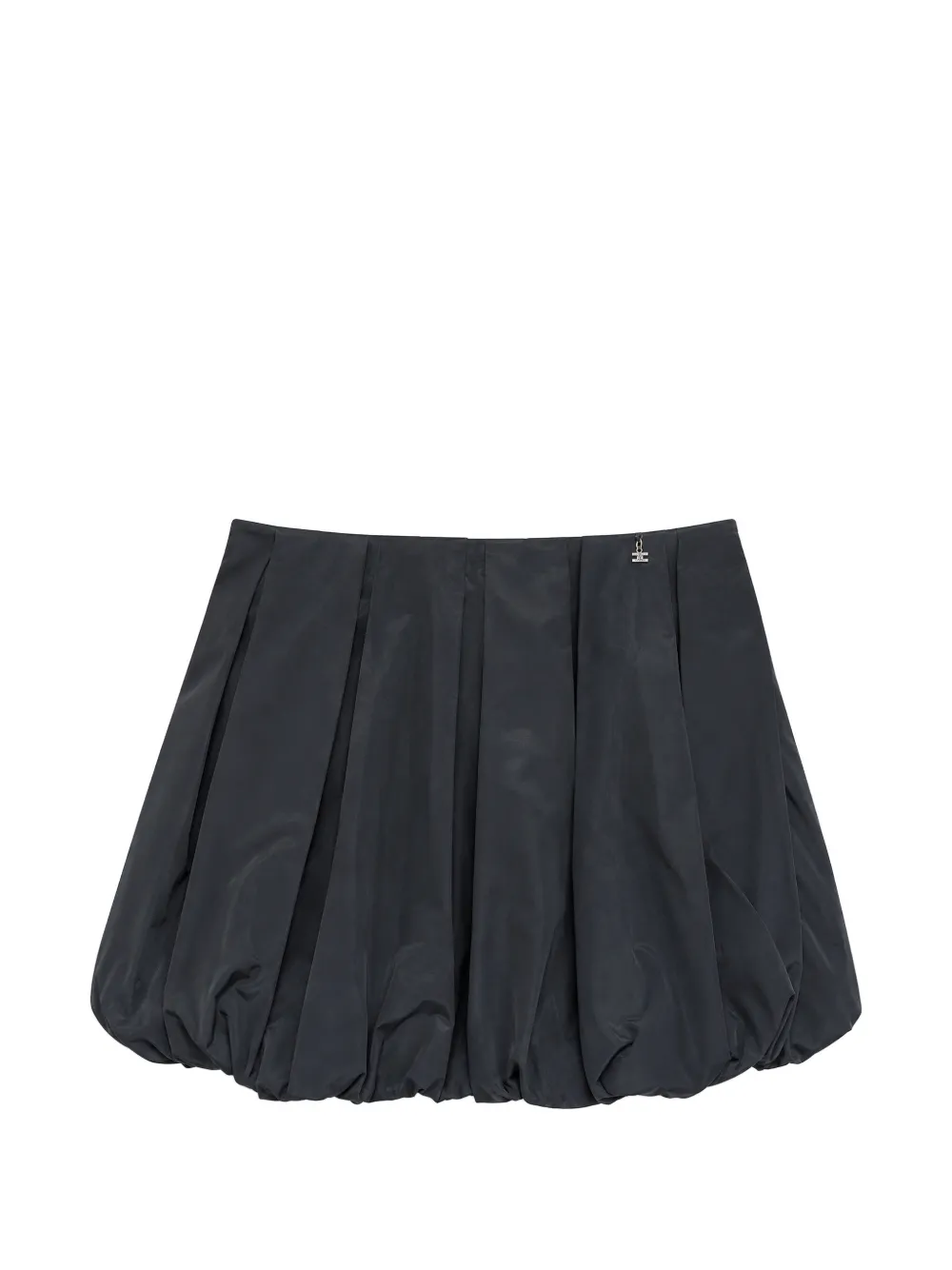 Elisabetta Franchi La Mia Bambina pleated bubble-hem mini skirt - Nero