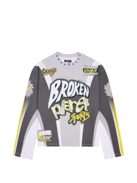 BROKEN PLANET graphic-print long-sleeve T-shirt