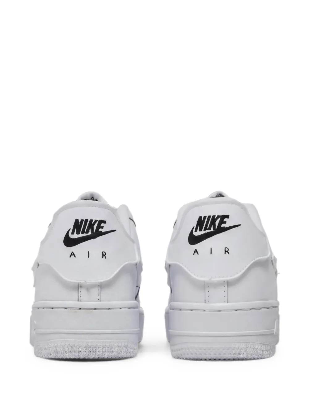 Nike Kids Air Force 1 Low 1 1 touch-strap sneakers Wit