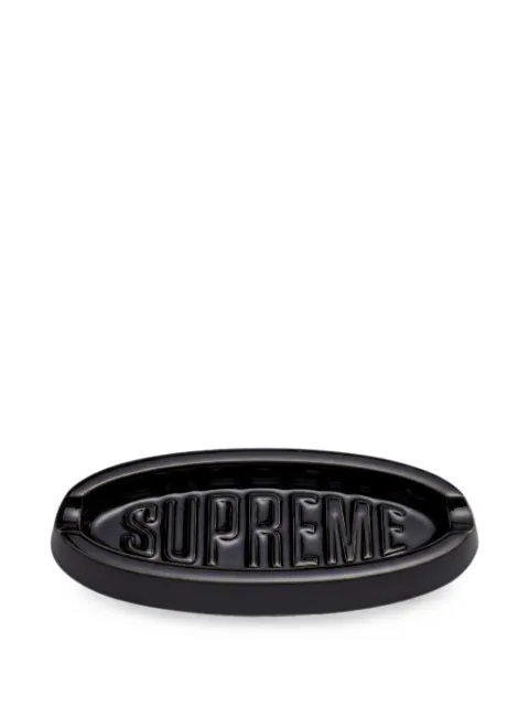 Supreme logo-embossed oval tray