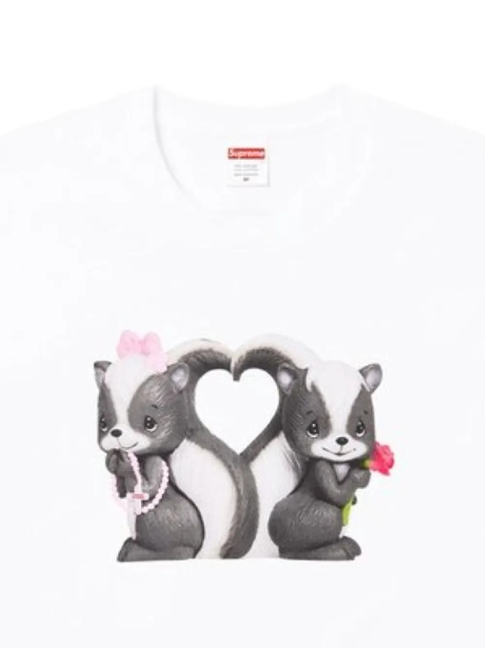 Supreme Skunk T-shirt met grafische print Wit