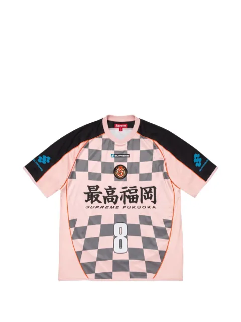 Supreme Geruit Soccer jersey T-shirt