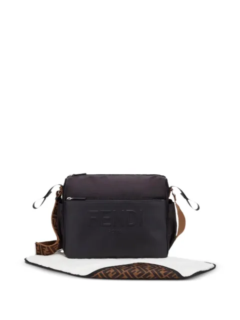 Fendi Kids logo-embossed changing bag