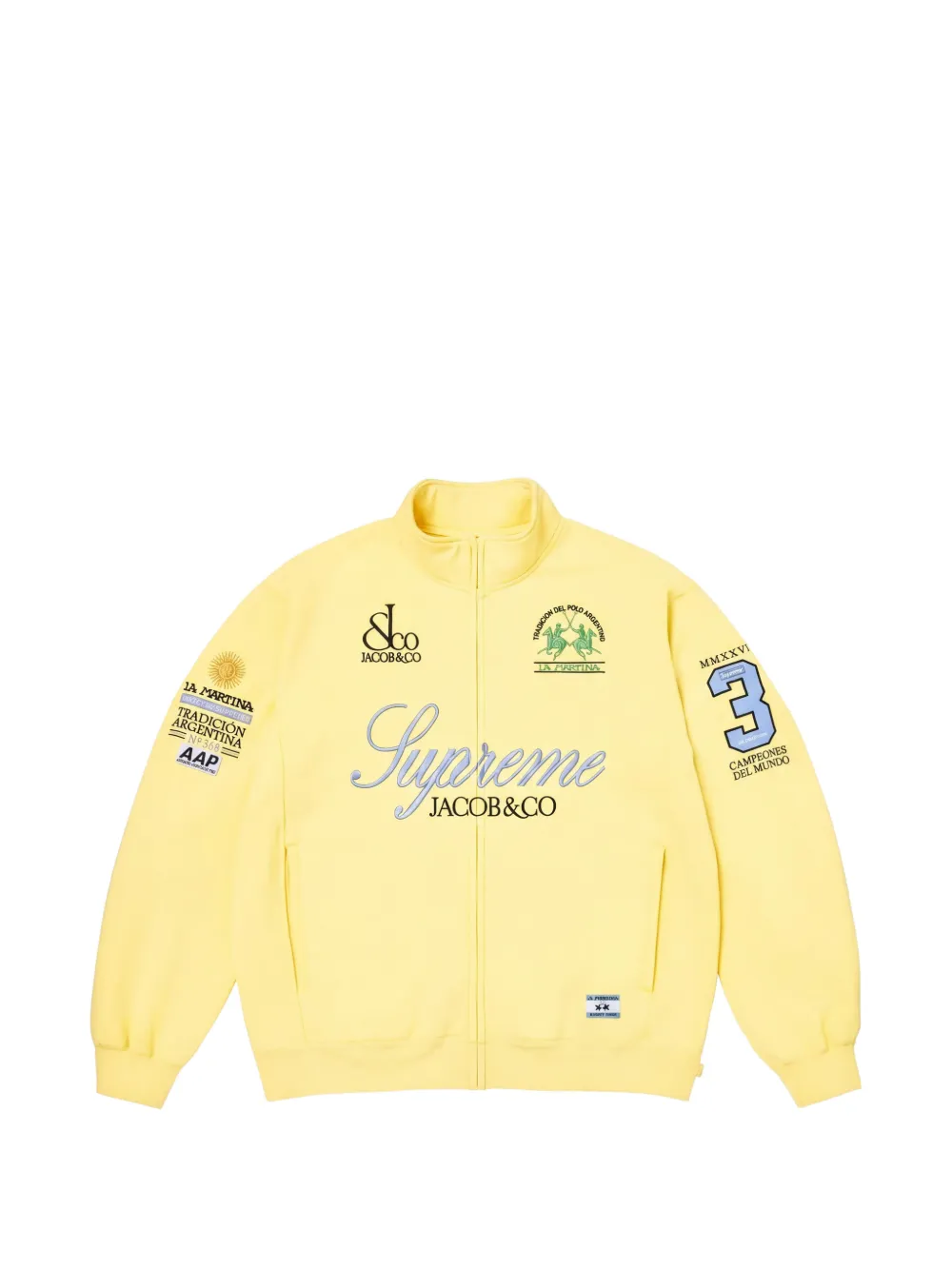 Supreme x La Martina x Jacob & Co zip-up sweatshirt - Giallo