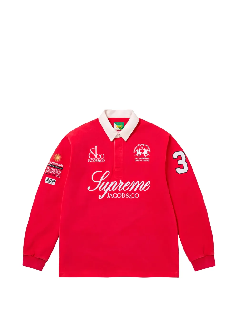 Supreme x La Martina x Jacob & Co Logo Polo Shirt | レッド