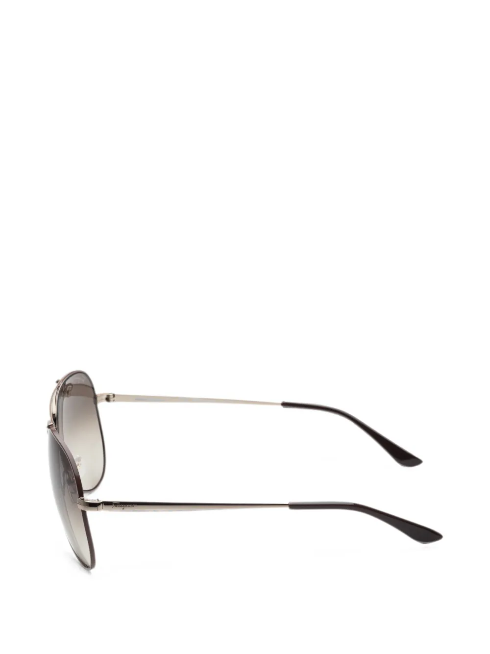 Ferragamo Eyewear Zonnebril met piloten montuur Bruin