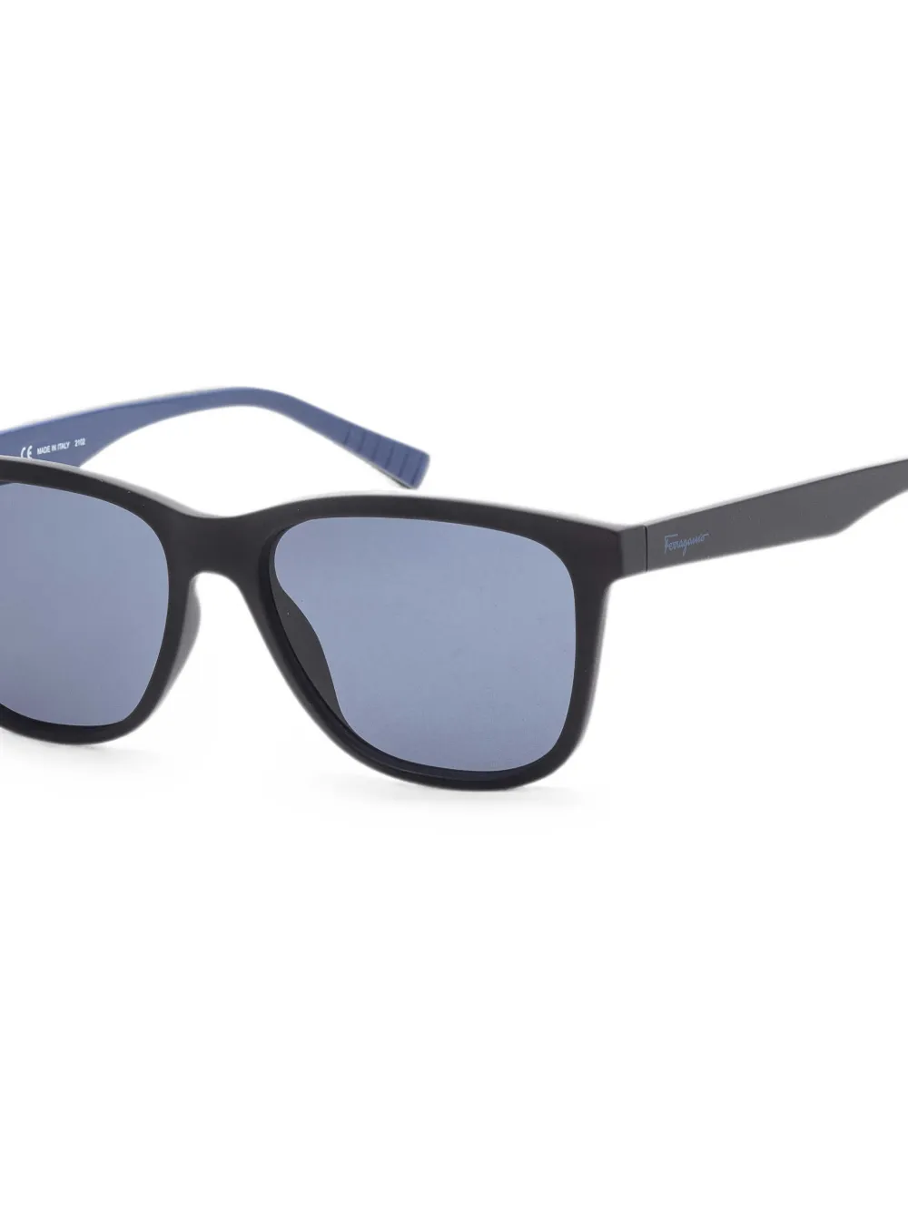 Ferragamo Eyewear Zonnebril met vierkant montuur Zwart