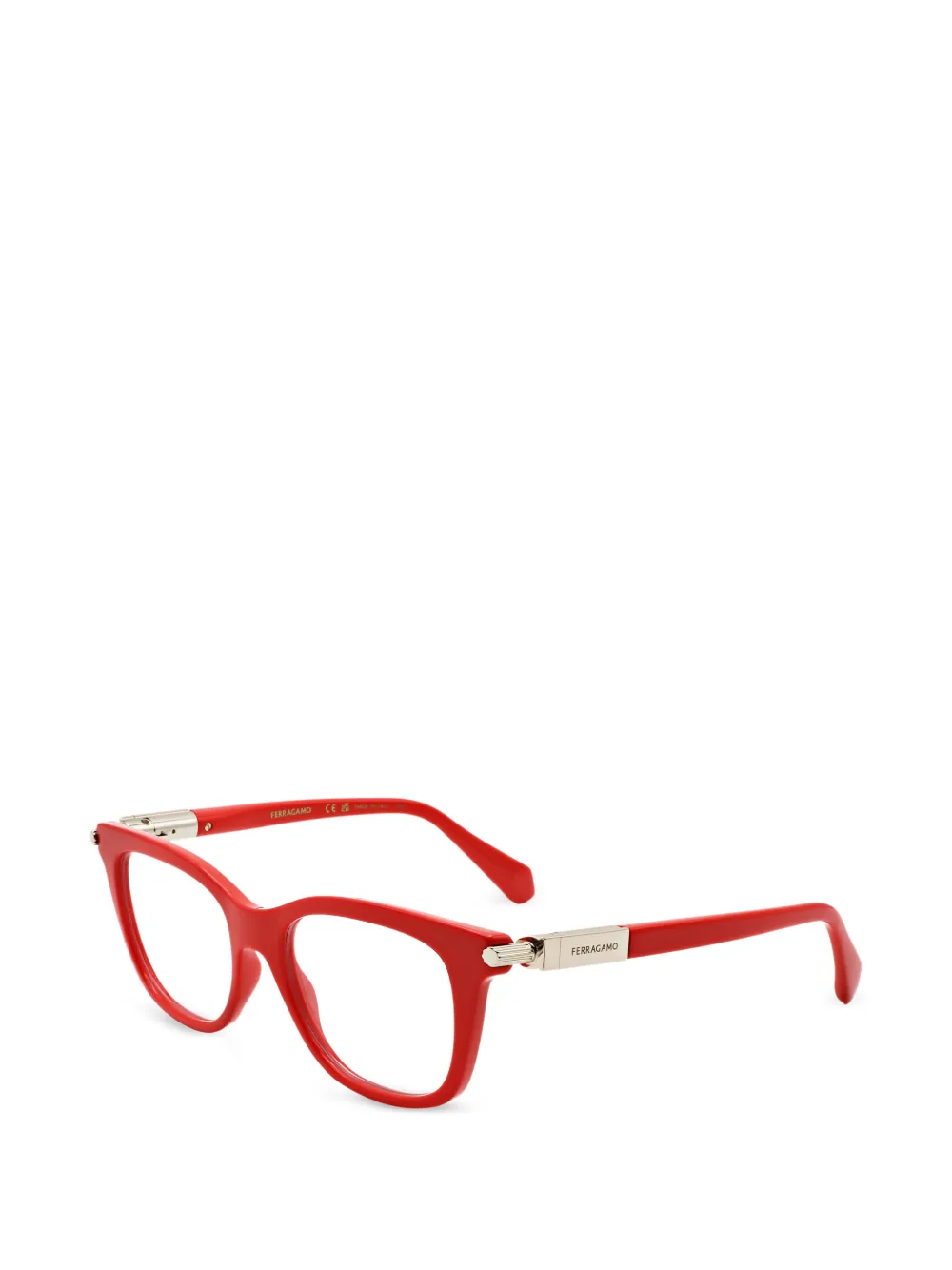 Ferragamo Eyewear square-frame glasses - Rot