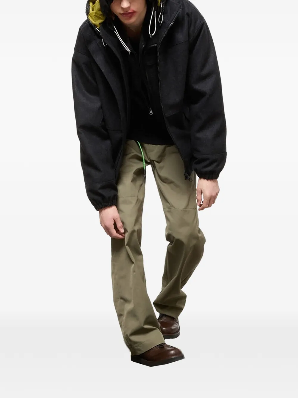 GR10K Panno hooded jacket Grijs