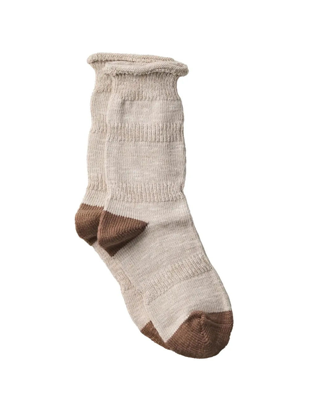 yahae Ploot chunky-knit set of 2 socks - Toni neutri
