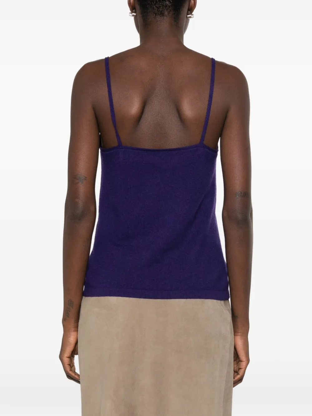 BOMPARD tanktop met V-hals en bandjes Paars