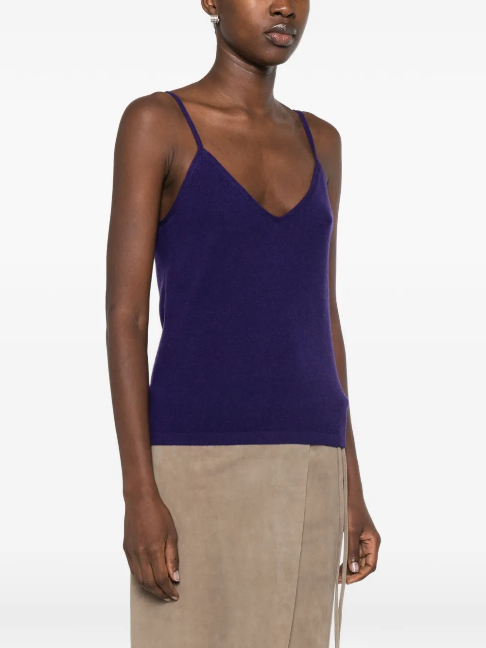 BOMPARD tanktop met V-hals en bandjes Paars