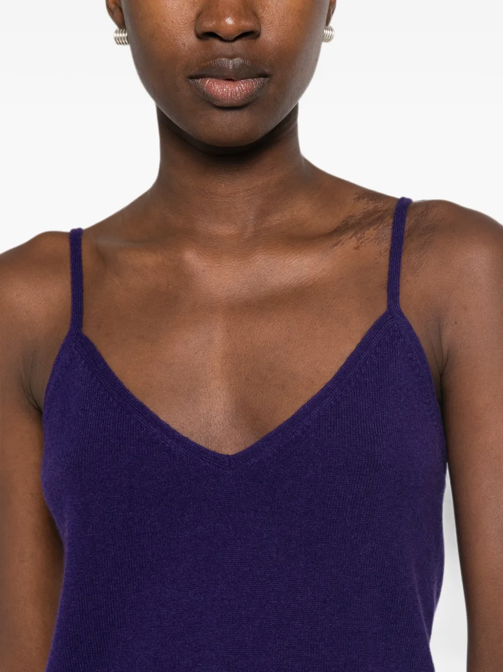 BOMPARD tanktop met V-hals en bandjes Paars