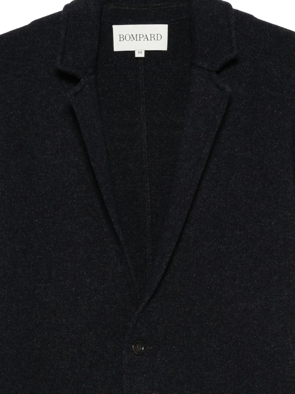 BOMPARD Piqué gebreide blazer met opgestikte zak Zwart