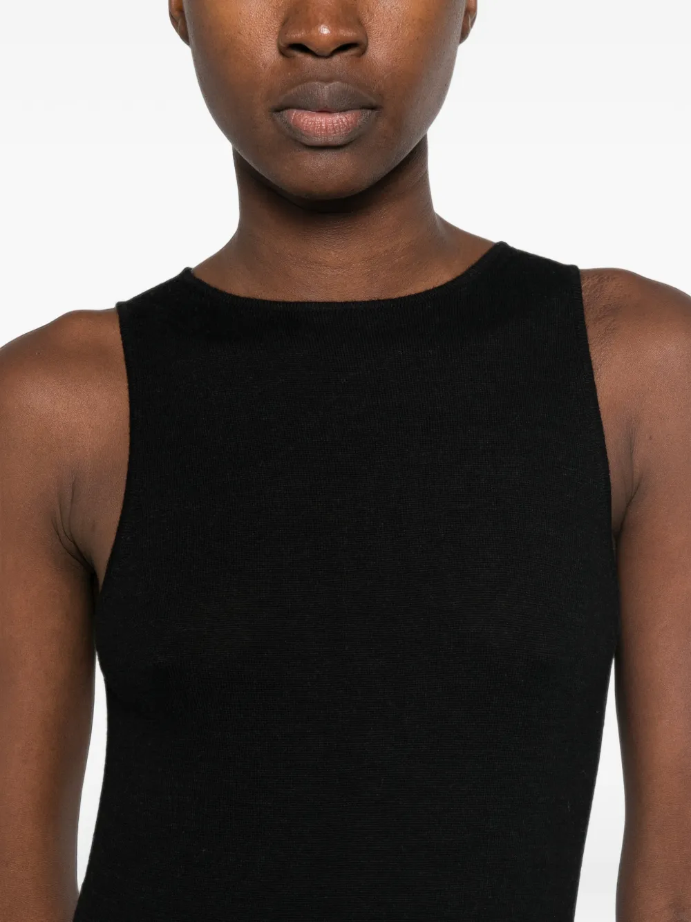 BOMPARD Mouwloze maxi-jurk Zwart