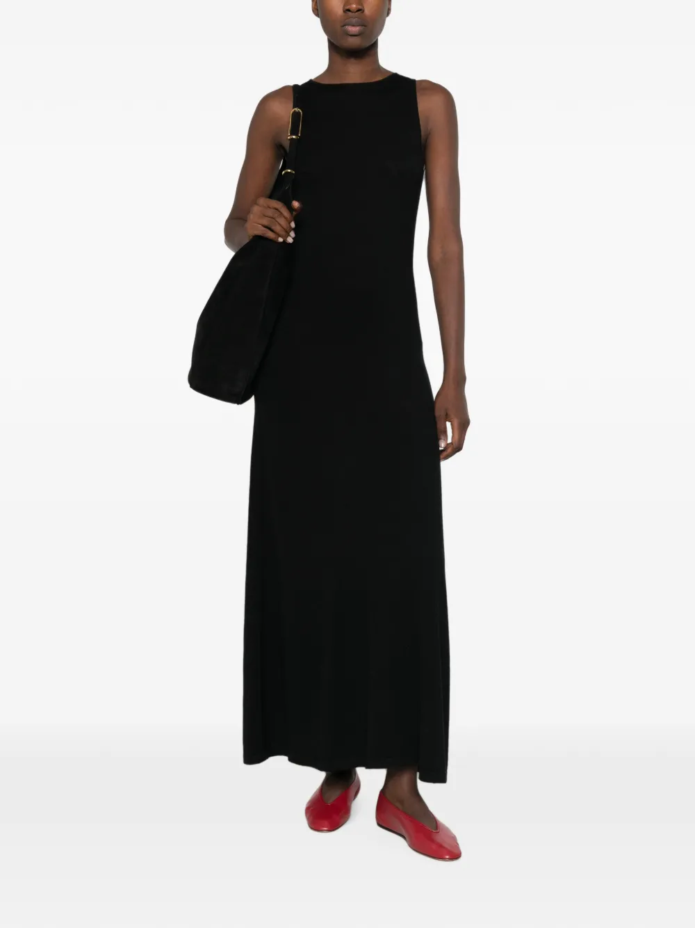 BOMPARD Mouwloze maxi-jurk Zwart