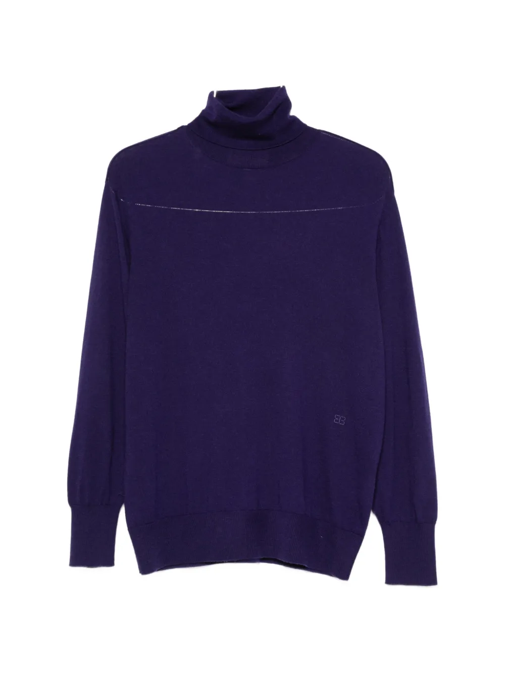 BOMPARD turtleneck sleeve-vent sweater - Violett