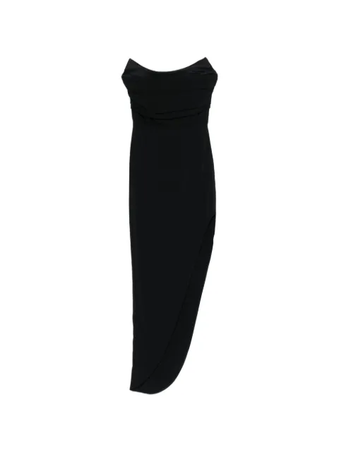 ROOM76 asymmetrical-hem strapless maxi dress
