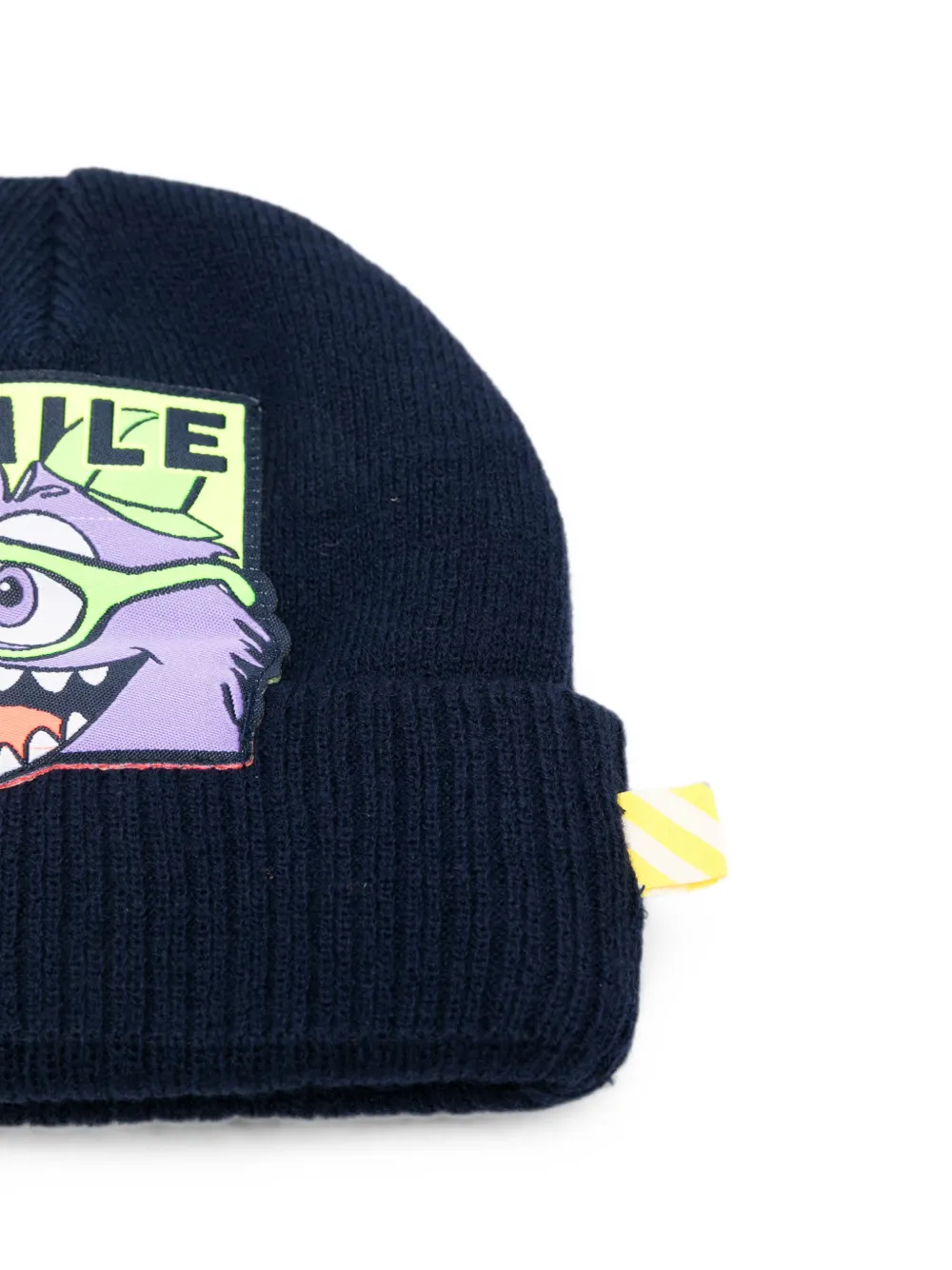 Billieblush Muts met grafische patch en geribbelde afwerking Blauw
