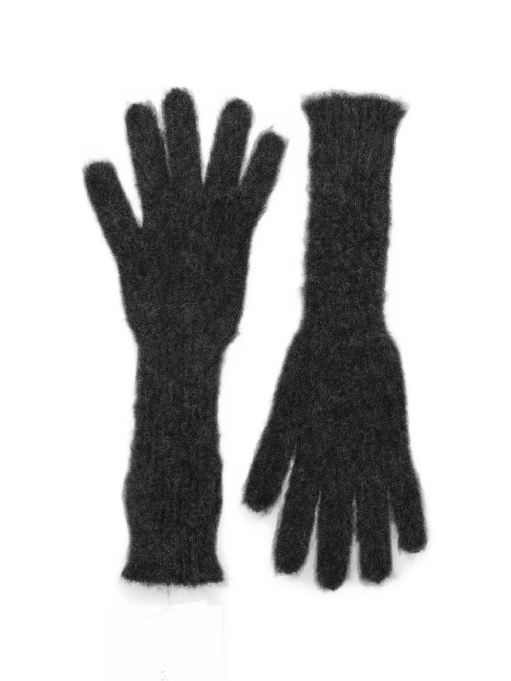 Maison Margiela Gebreide handschoenen met vier stiksels Grijs